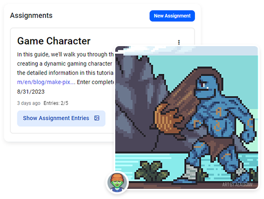 pixilart create assignments