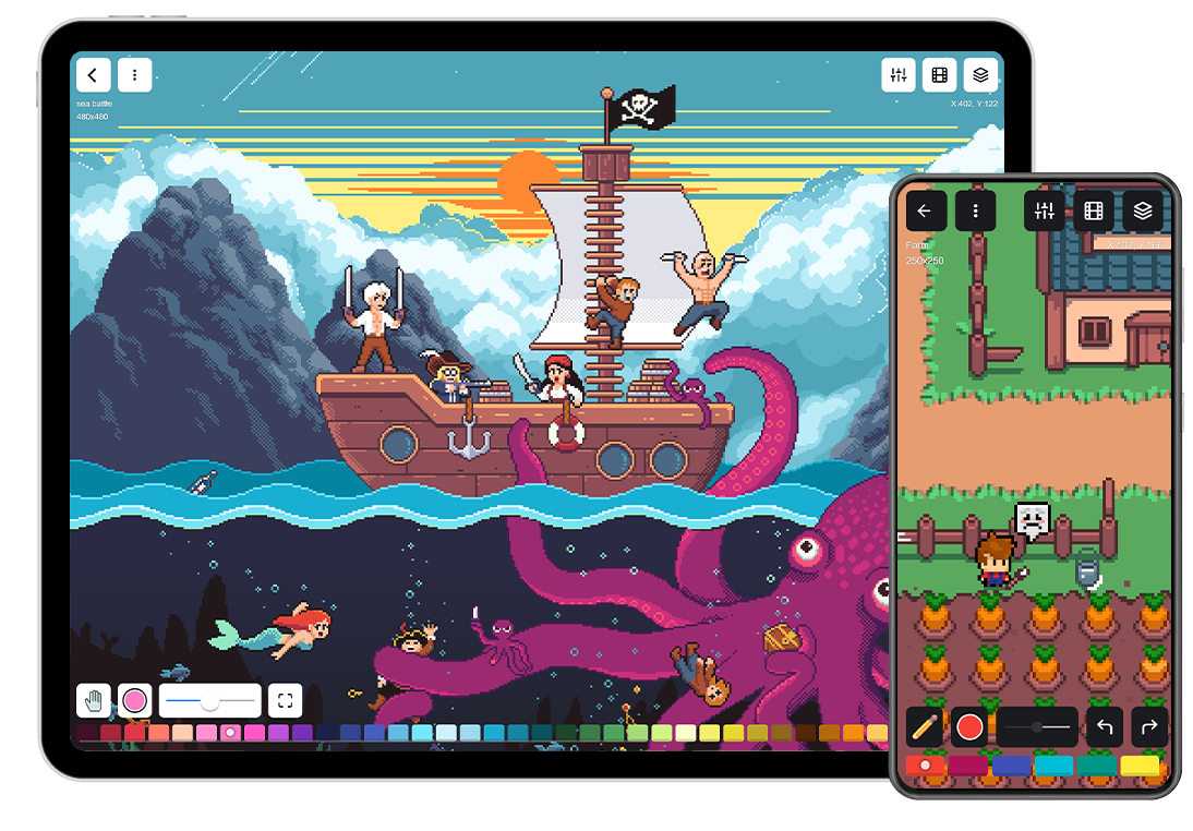 pixilart tablet phone app